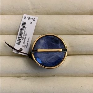 Henri Bendel NWT Blue Modern Stone Ring